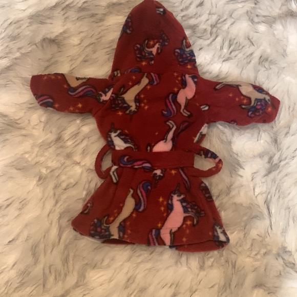 Leveret kids size 10 girl and doll fleece hooded robes - Picture 4 of 5